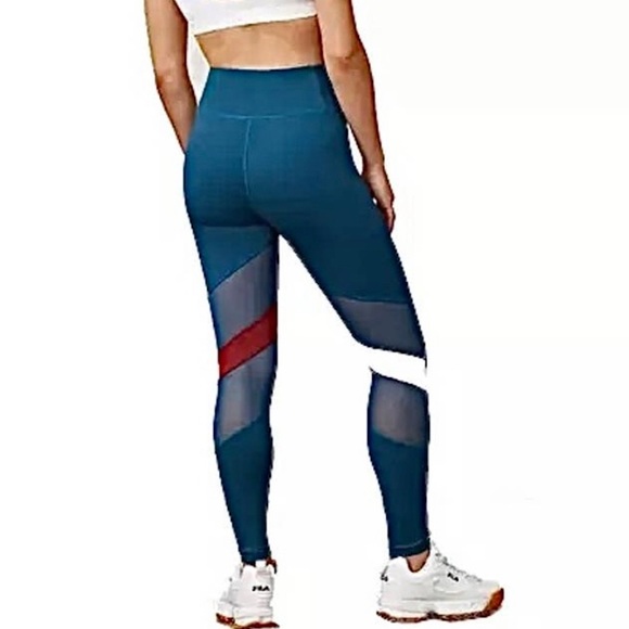 NWT - FILA Women's Hikari High Rise Leggings in Turquoise - Size Small - Picture 6 of 16